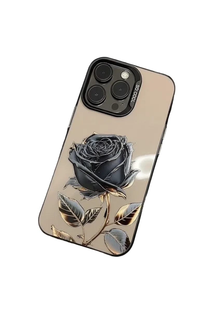 Black Gold Rose – iPhone Handyhülle