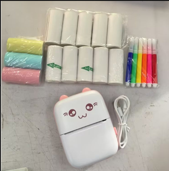 Printova – Mini-Tragbarer Drucker mit 13 Rollen im Set