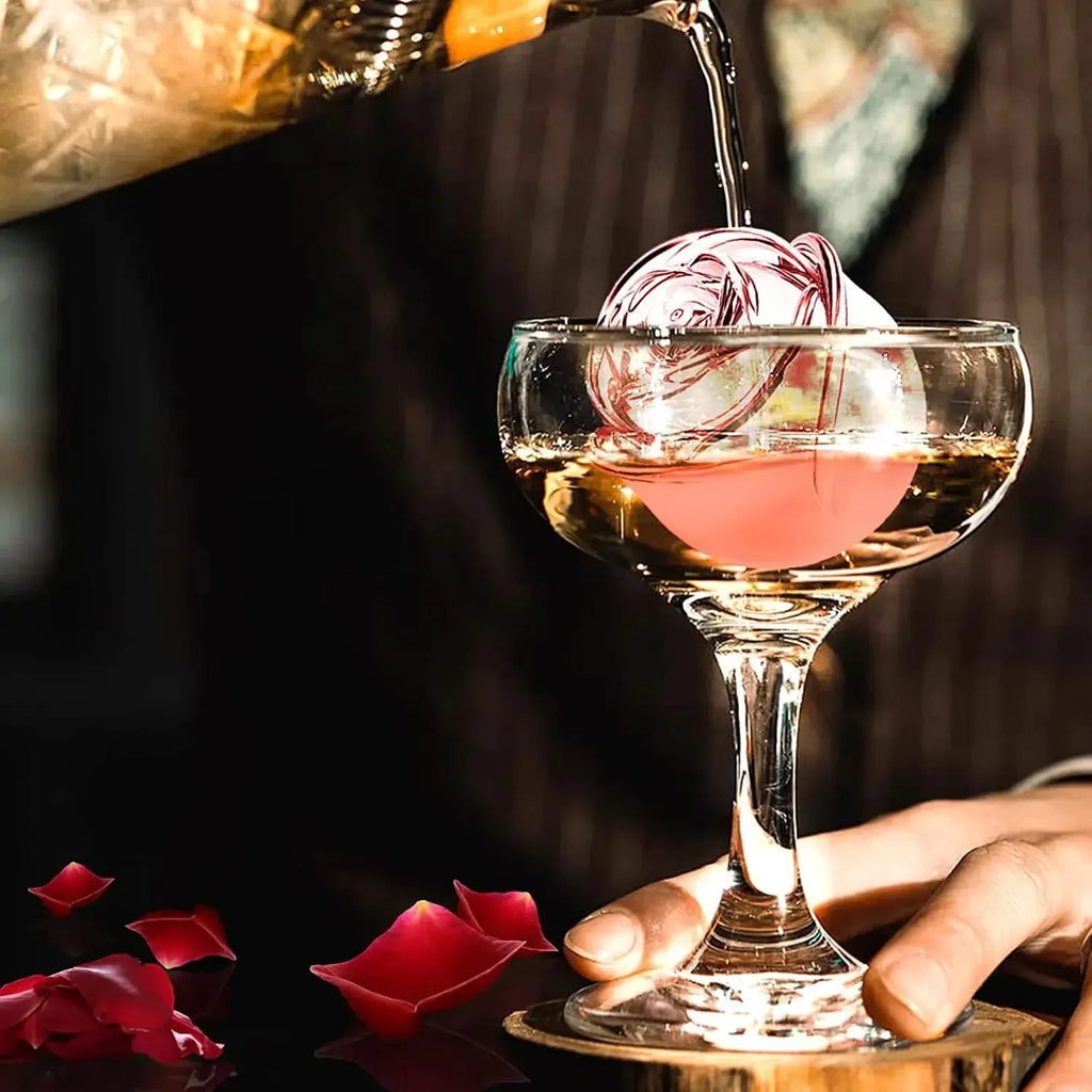 Roseice – Rosen Eiswürfelform für elegante Drinks