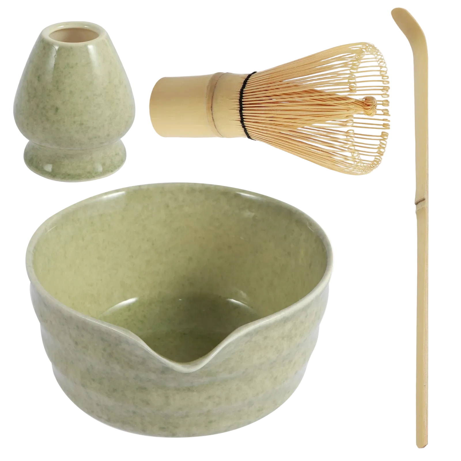 Matcha Ritual – 4-teiliges Keramik-Matcha-Set im japanischen Stil