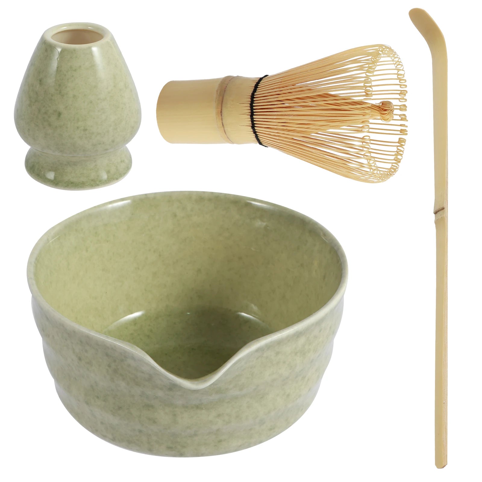 Matcha Ritual – 4-teiliges Keramik-Matcha-Set im japanischen Stil