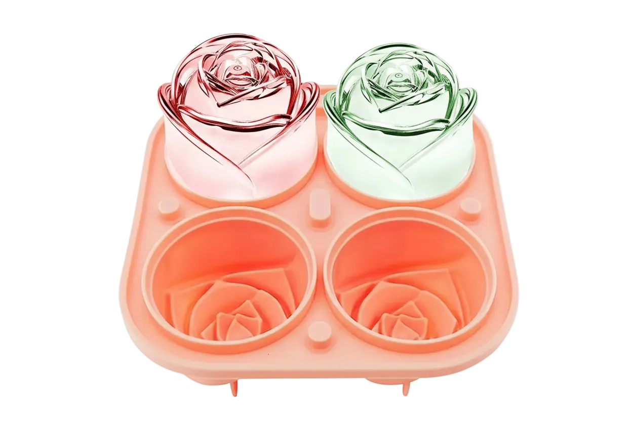 Roseice – Rosen Eiswürfelform für elegante Drinks