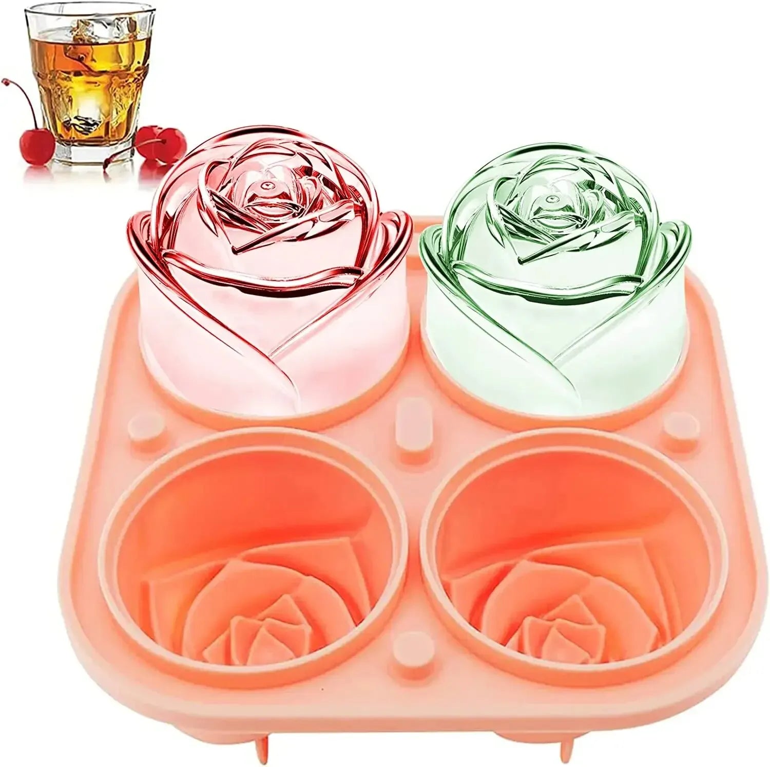 Roseice – Rosen Eiswürfelform für elegante Drinks