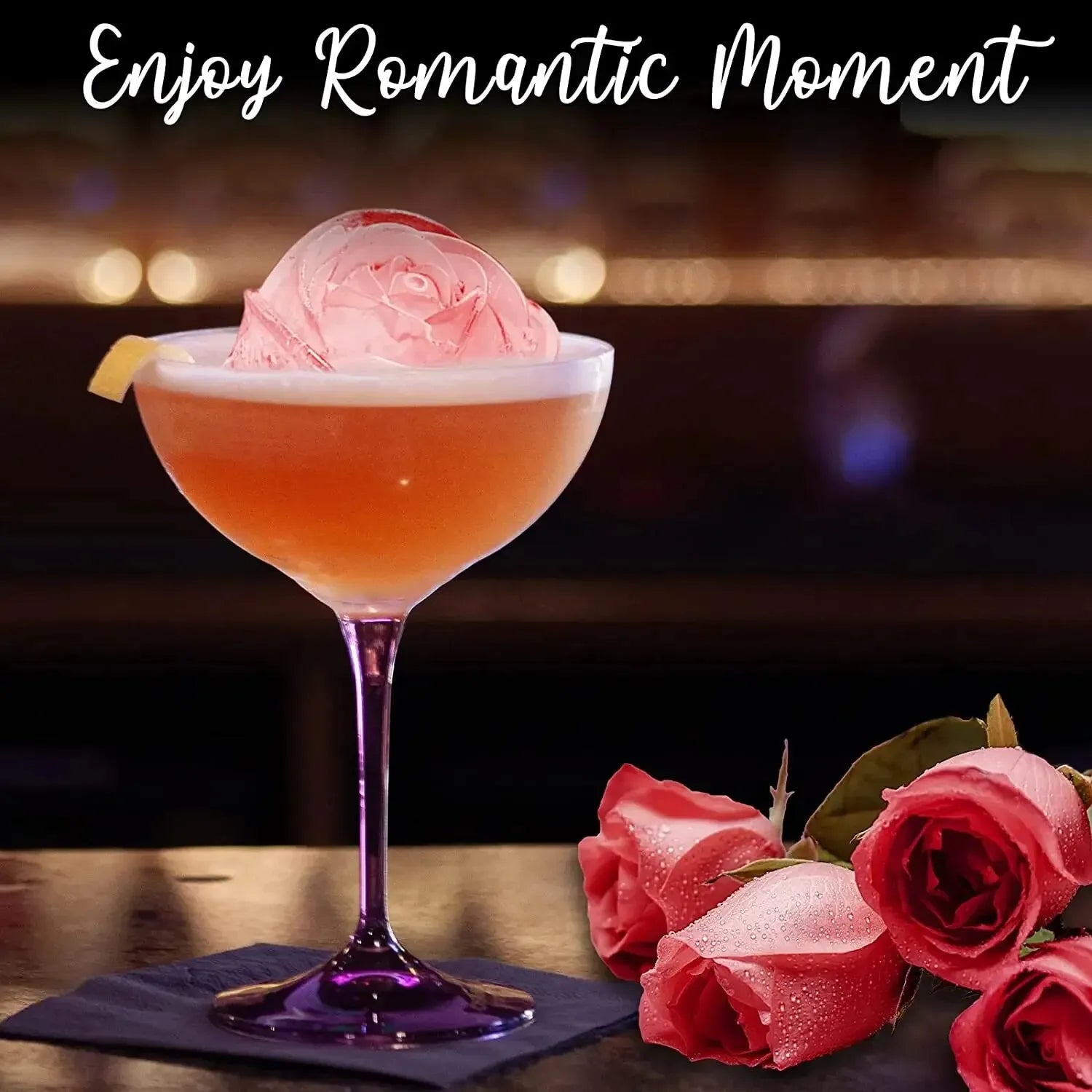 Roseice – Rosen Eiswürfelform für elegante Drinks